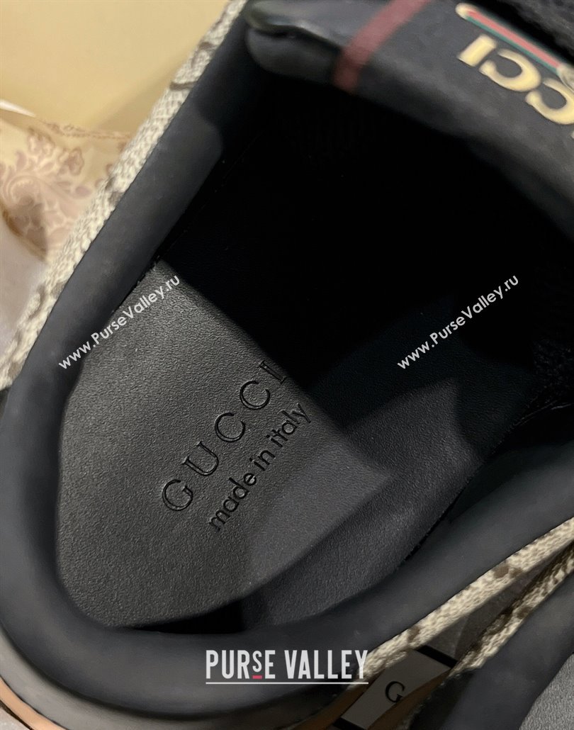 Gucci Screener Platform Sneakers in GG Canvas with Web Beige2 2025 (MD-250227144)