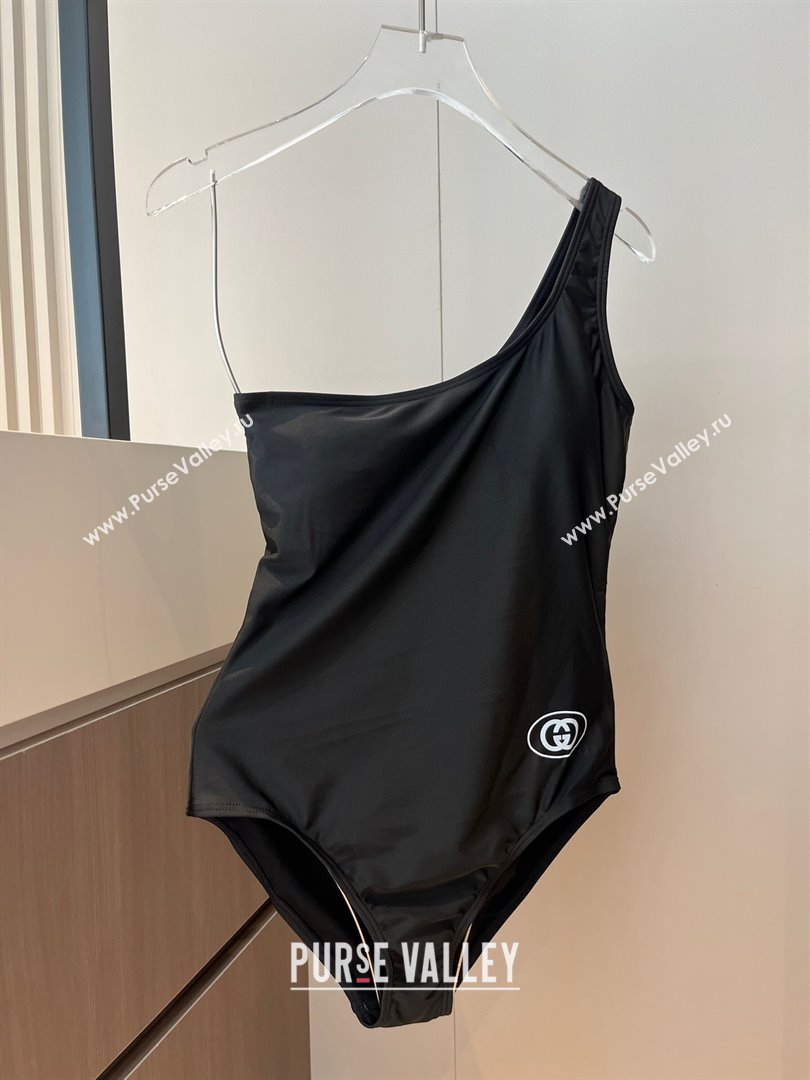 Gucci One-Piece Swimwear with One Strap Black 2025 0313 (WM-250313067)