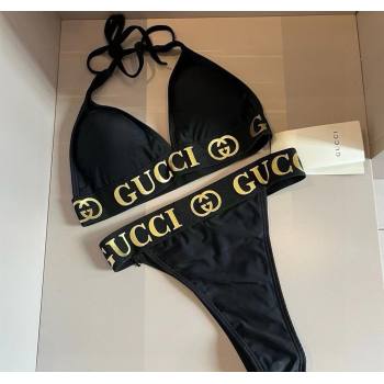 Gucci Two-Pieces Swimwear with Logo Wb Black 2025 0313 (WM-250313064)