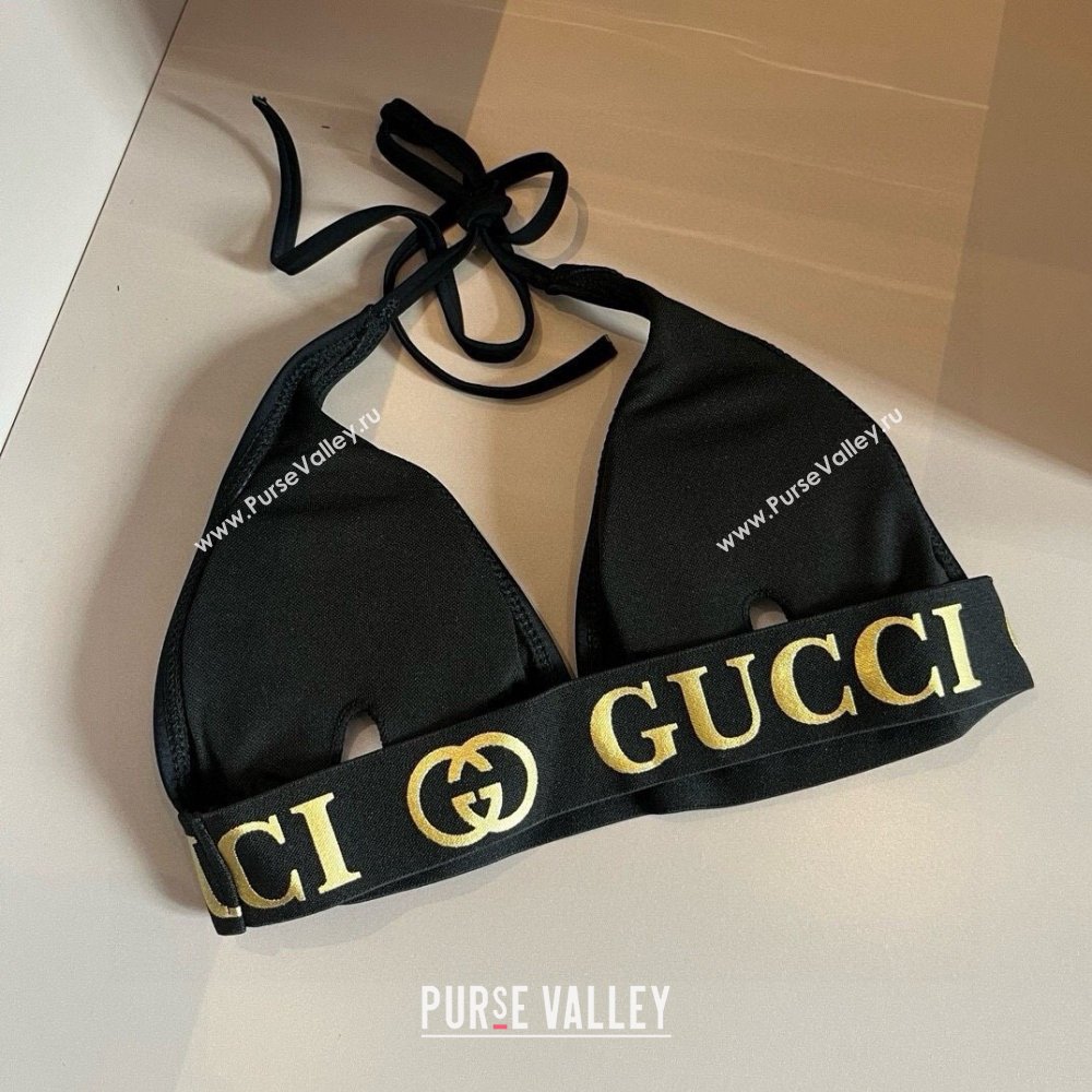 Gucci Two-Pieces Swimwear with Logo Wb Black 2025 0313 (WM-250313064)