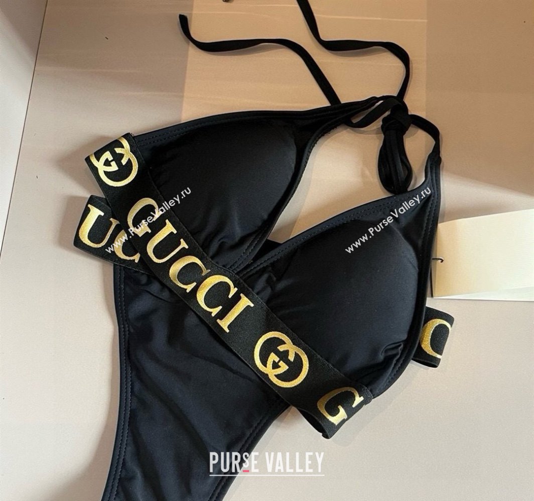 Gucci Two-Pieces Swimwear with Logo Wb Black 2025 0313 (WM-250313064)