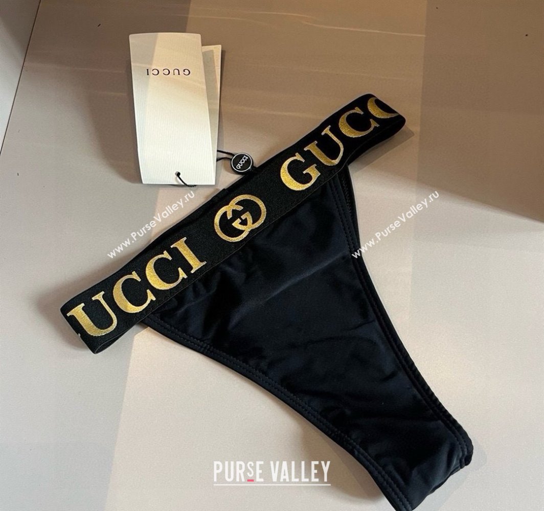 Gucci Two-Pieces Swimwear with Logo Wb Black 2025 0313 (WM-250313064)