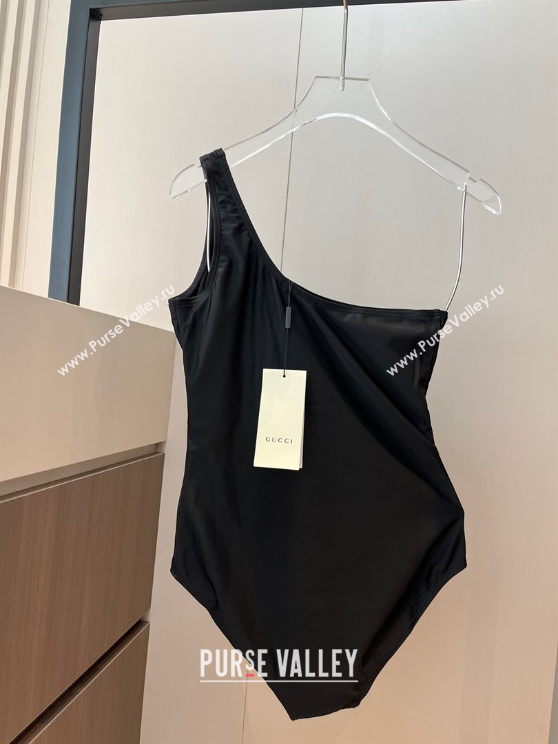 Gucci One-Piece Swimwear with One Strap Black 2025 0313 (WM-250313067)