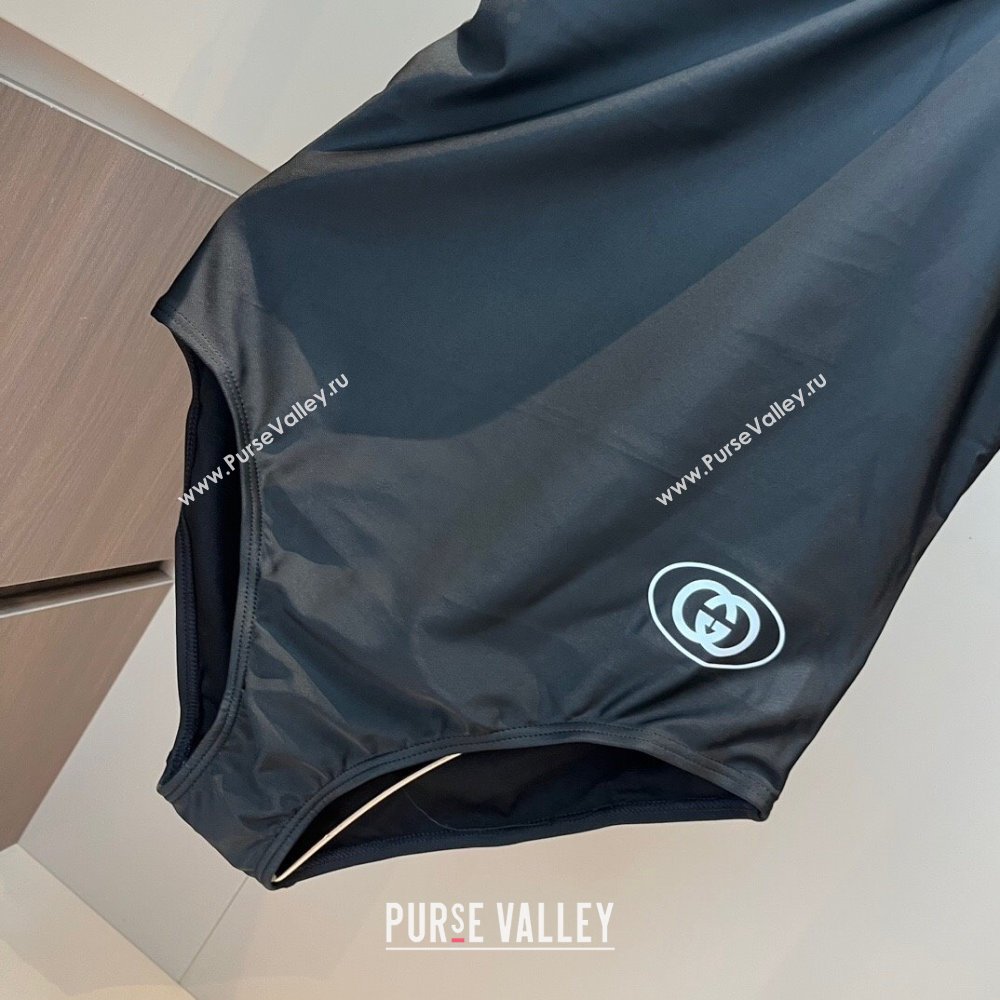 Gucci One-Piece Swimwear with One Strap Black 2025 0313 (WM-250313067)