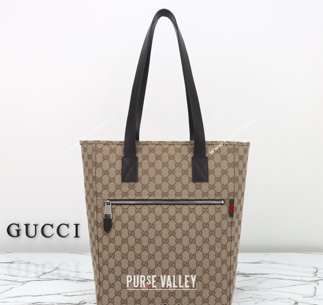 Gucci Mens GG Canvas Medium Tote bag Beige 2025 ‎834796 (DLH-250522045)
