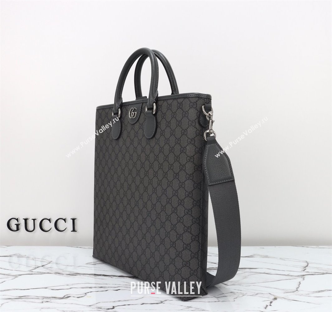 Gucci Mens GG Canvas Tote Bag Grey 2025 792118 (DLH-250522055)