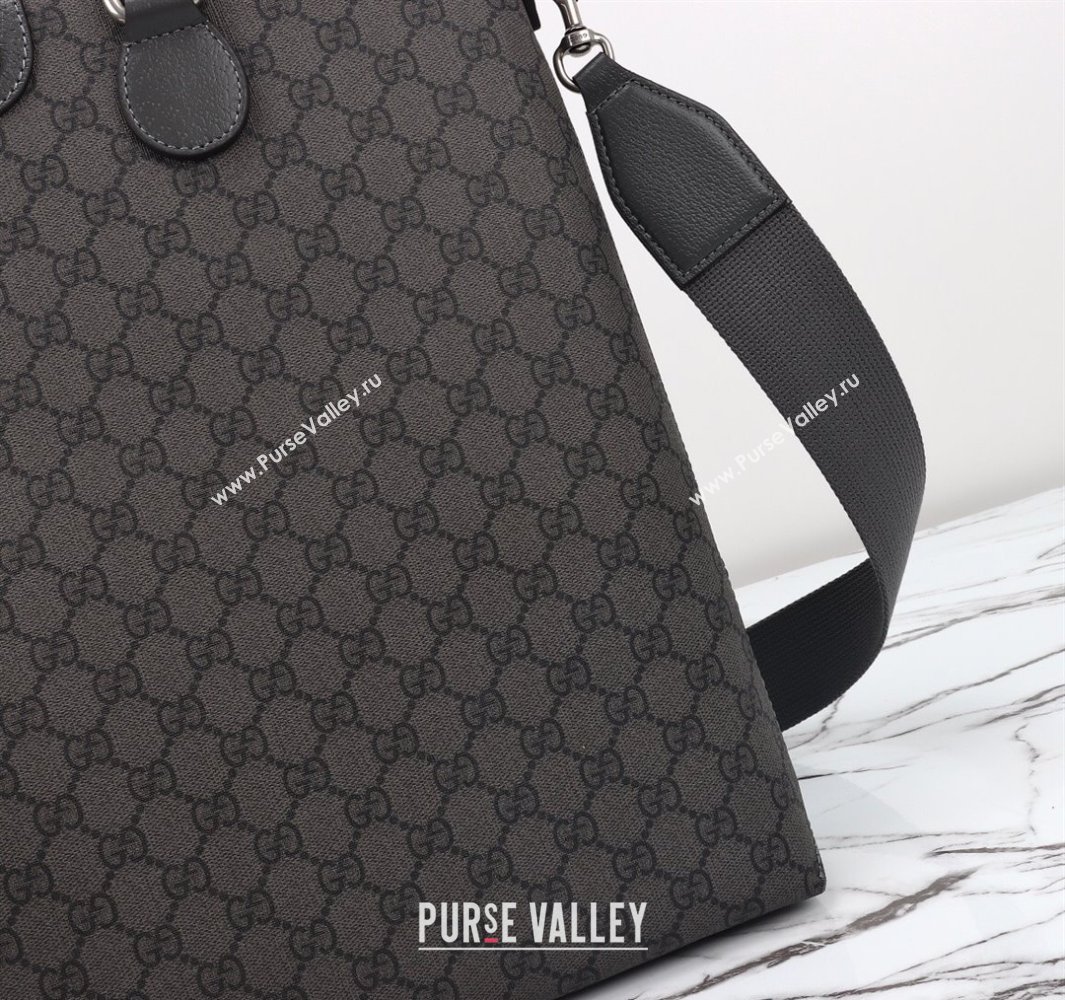Gucci Mens GG Canvas Tote Bag Grey 2025 792118 (DLH-250522055)