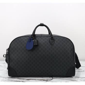 Gucci Mens GG Canvas Emblem Large Duffle bag Black 2025 821158 (DLH-250522058)
