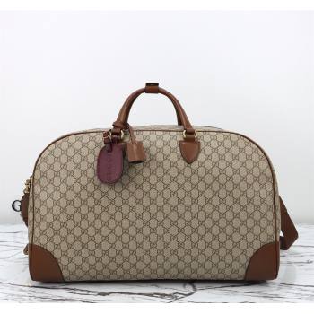 Gucci Mens GG Canvas Emblem Large Duffle bag Beige 2025 821158 (DLH-250522059)