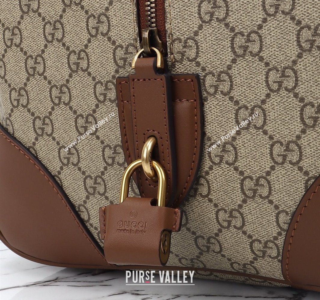 Gucci Mens GG Canvas Emblem Large Duffle bag Beige 2025 821158 (DLH-250522059)