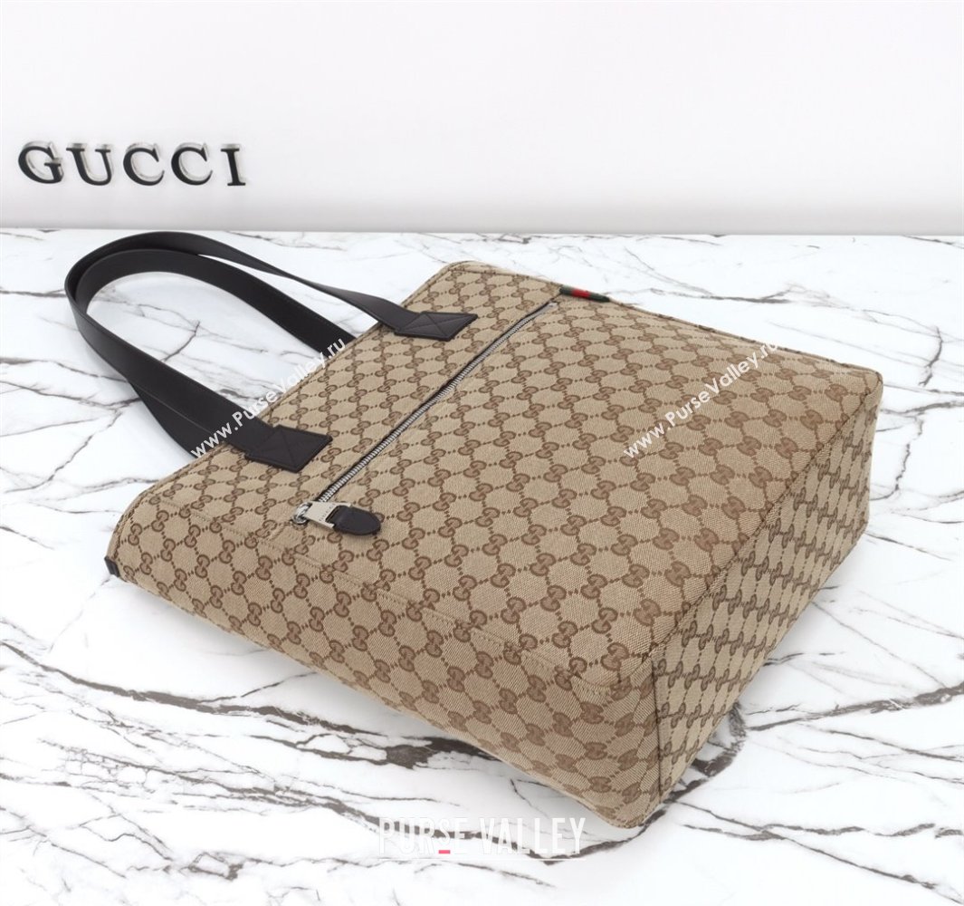 Gucci Mens GG Canvas Medium Tote bag Beige 2025 ‎834796 (DLH-250522045)