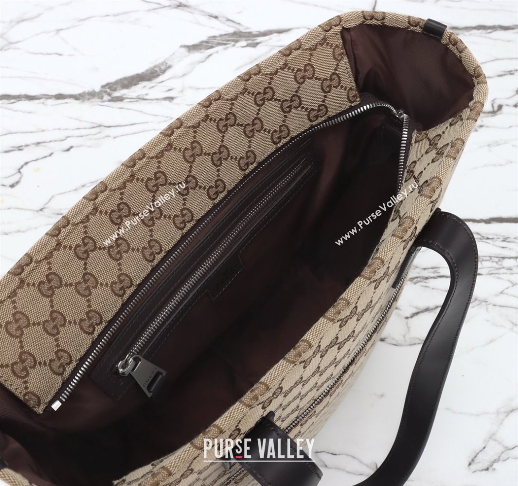 Gucci Mens GG Canvas Medium Tote bag Beige 2025 ‎834796 (DLH-250522045)