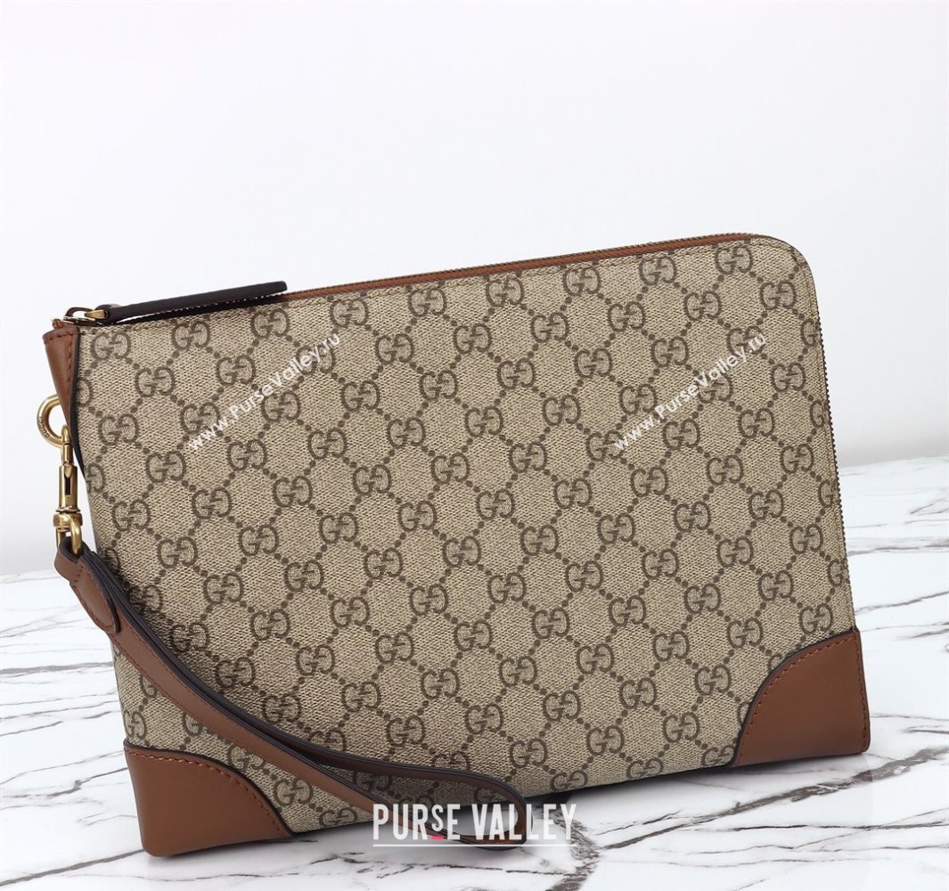 Gucci Mens GG Canvas Emblem Small Business Case Beige 2025 821156 (DLH-250522061)