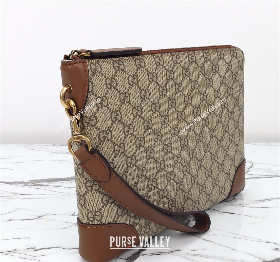 Gucci Mens GG Canvas Emblem Small Business Case Beige 2025 821156 (DLH-250522061)