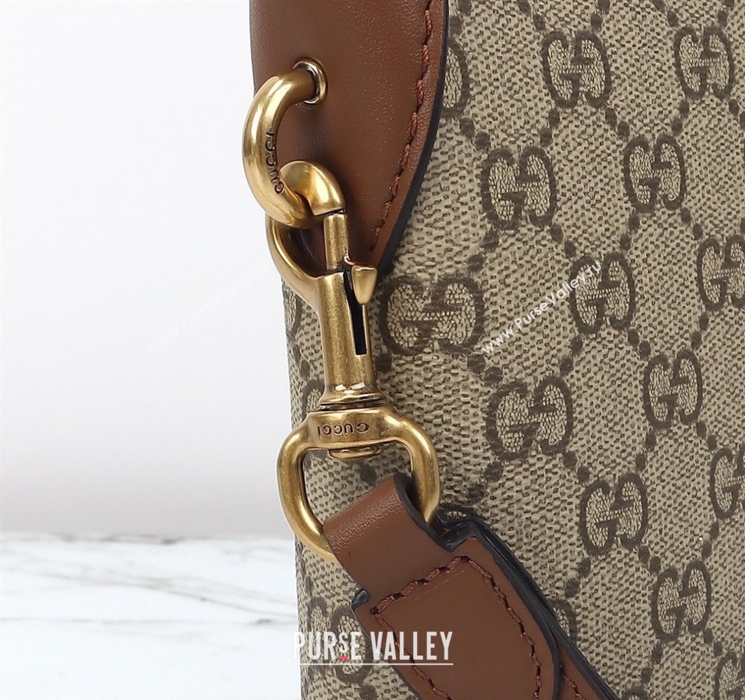 Gucci Mens GG Canvas Emblem Small Business Case Beige 2025 821156 (DLH-250522061)