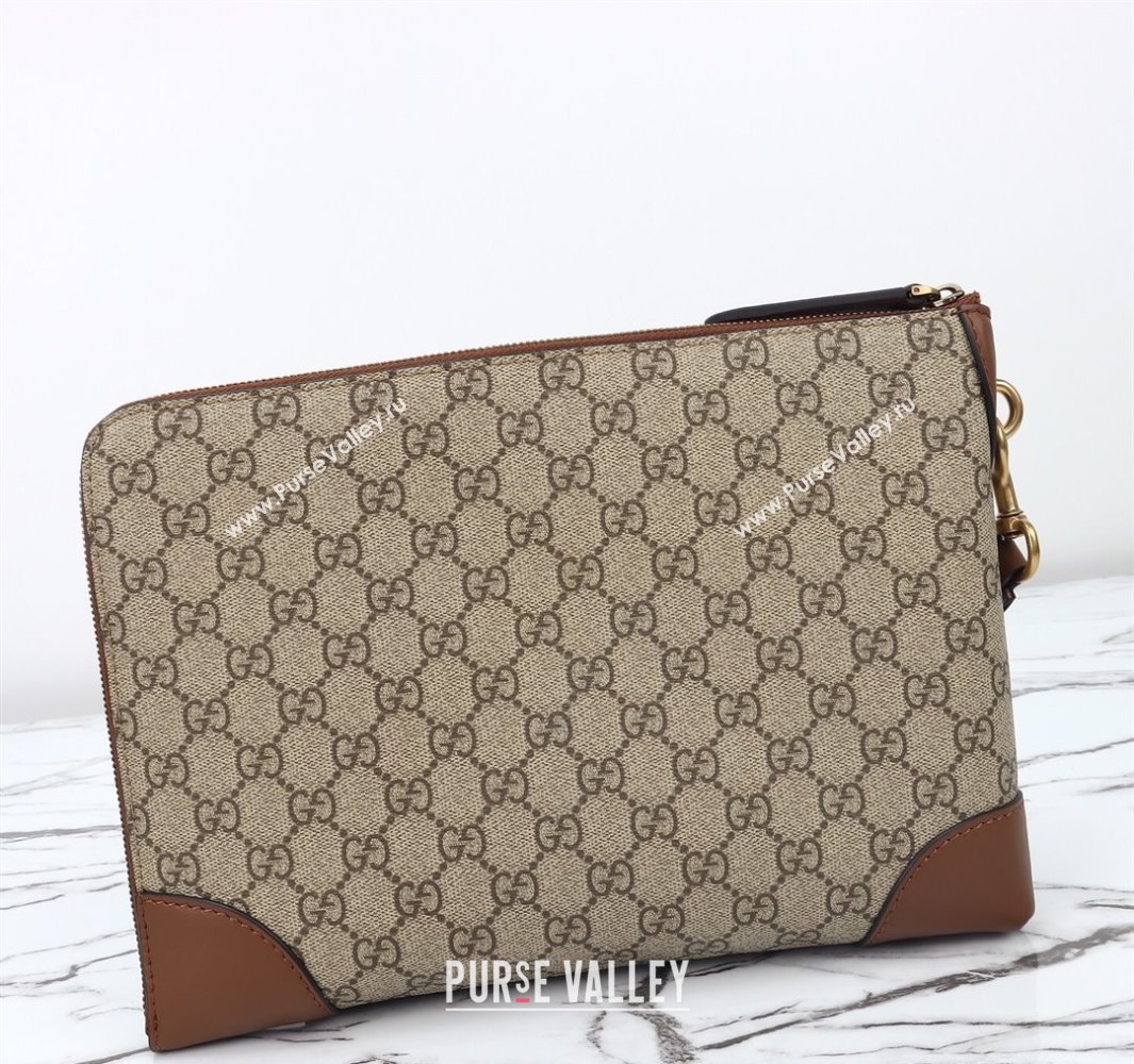 Gucci Mens GG Canvas Emblem Small Business Case Beige 2025 821156 (DLH-250522061)