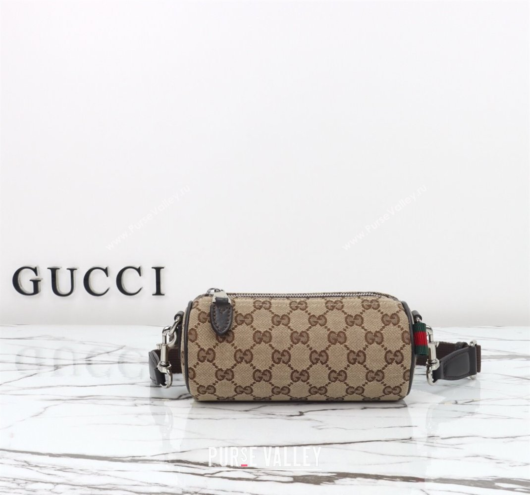 Gucci Mens GG Canvas Mini Cylinder bag Beige 2025 834269 (DLH-250522046)