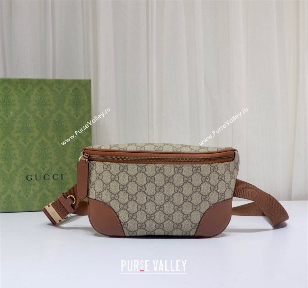 Gucci Mens GG Canvas Emblem Belt Bag Beige 2025 821162 (DLH-250522063)