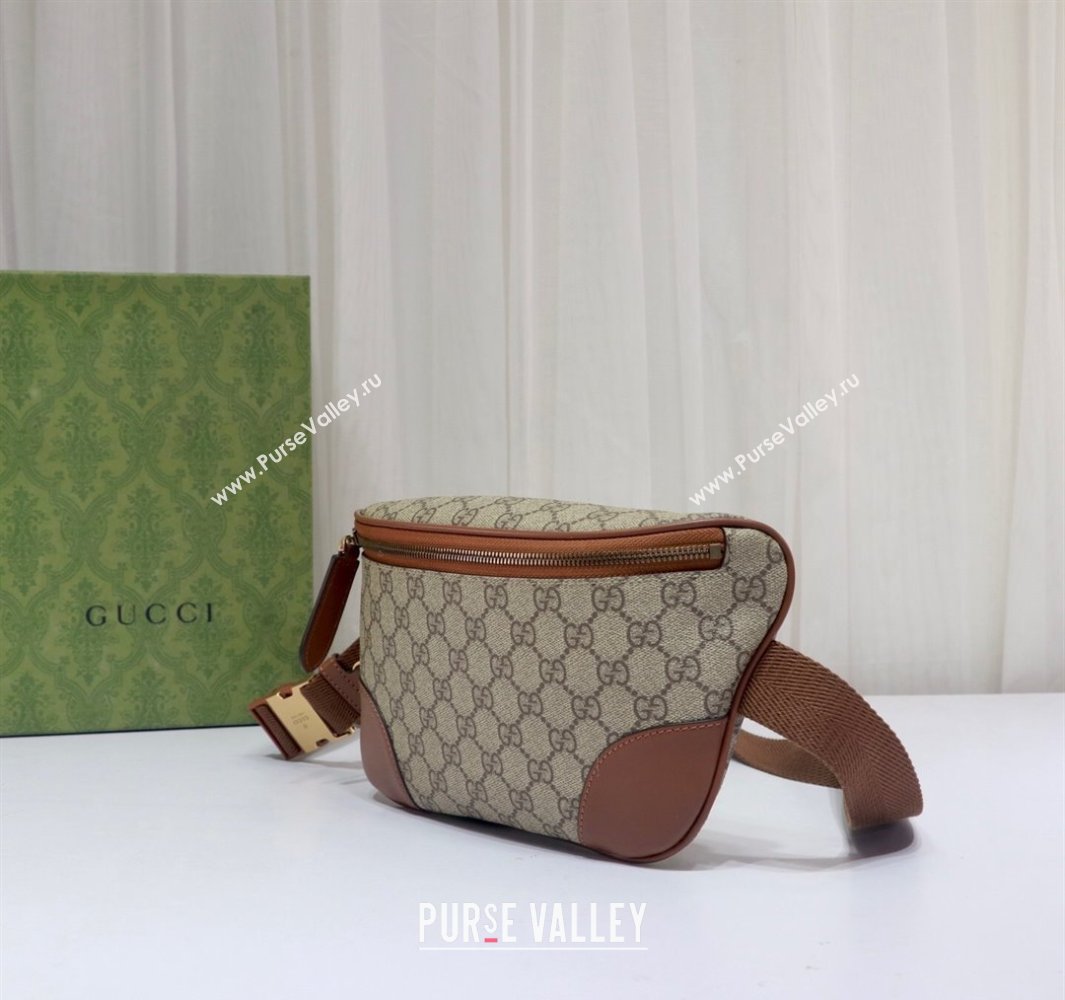 Gucci Mens GG Canvas Emblem Belt Bag Beige 2025 821162 (DLH-250522063)