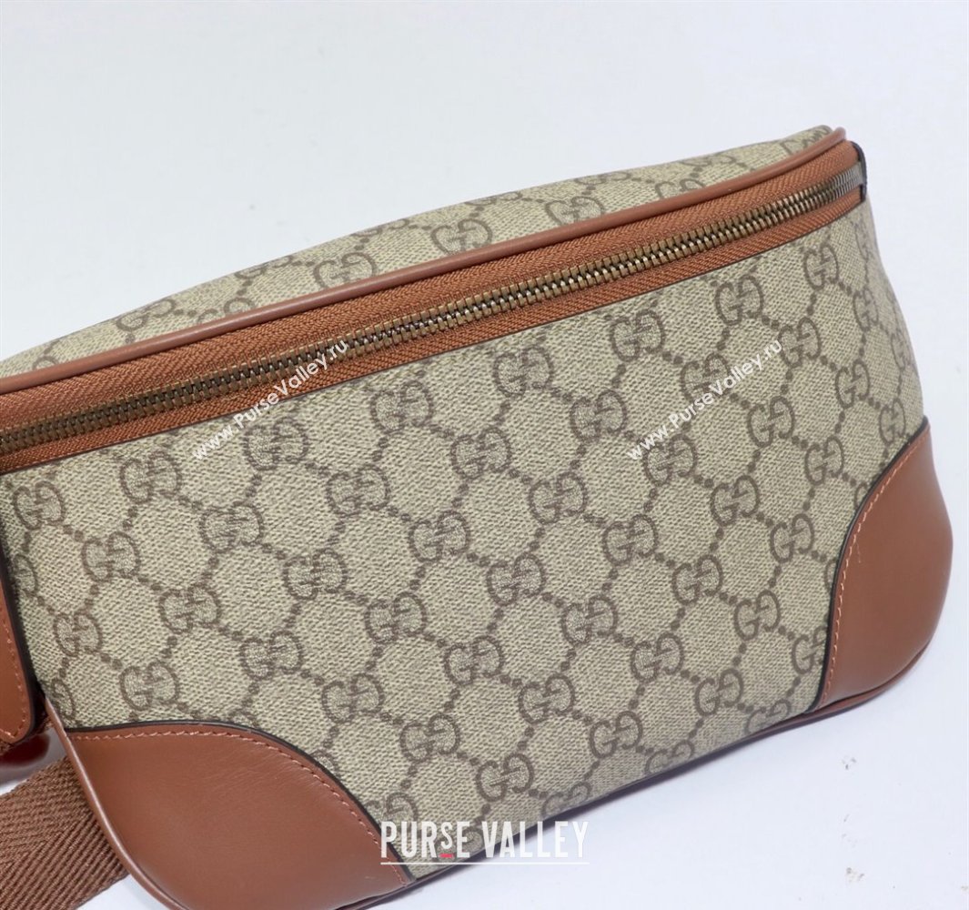 Gucci Mens GG Canvas Emblem Belt Bag Beige 2025 821162 (DLH-250522063)