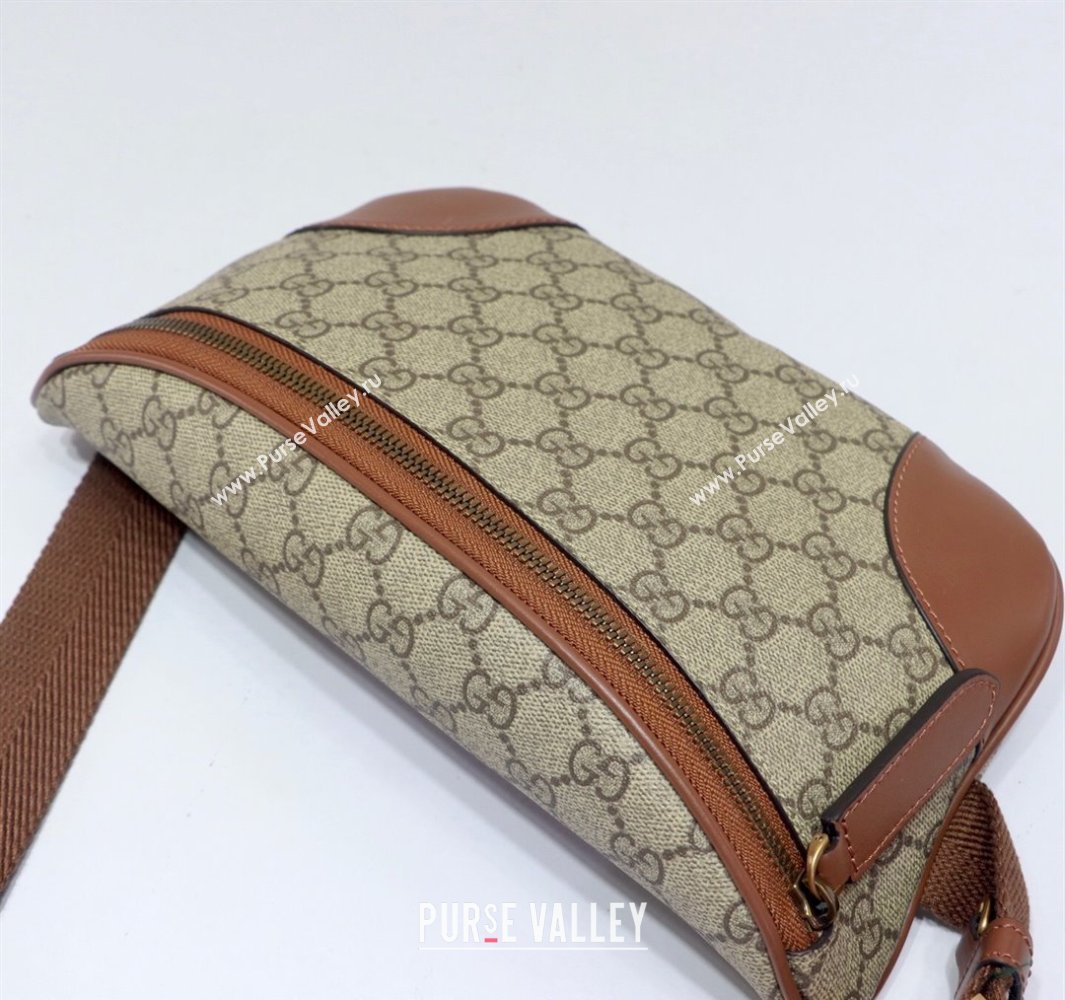 Gucci Mens GG Canvas Emblem Belt Bag Beige 2025 821162 (DLH-250522063)