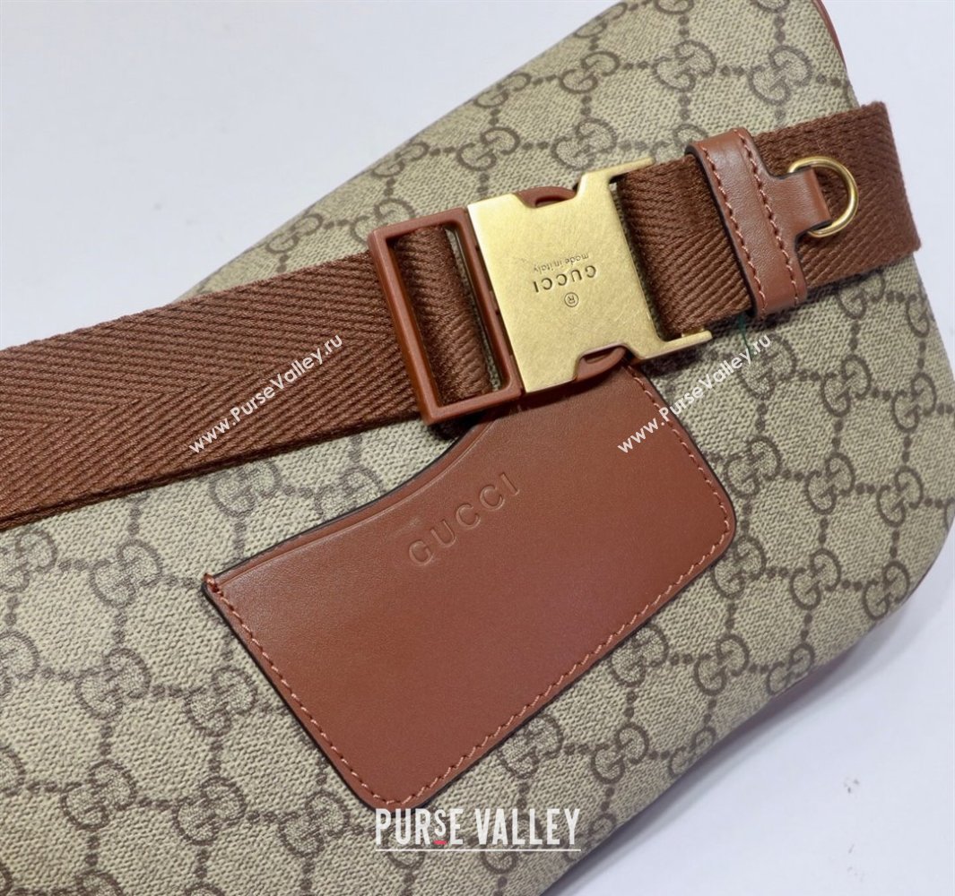 Gucci Mens GG Canvas Emblem Belt Bag Beige 2025 821162 (DLH-250522063)