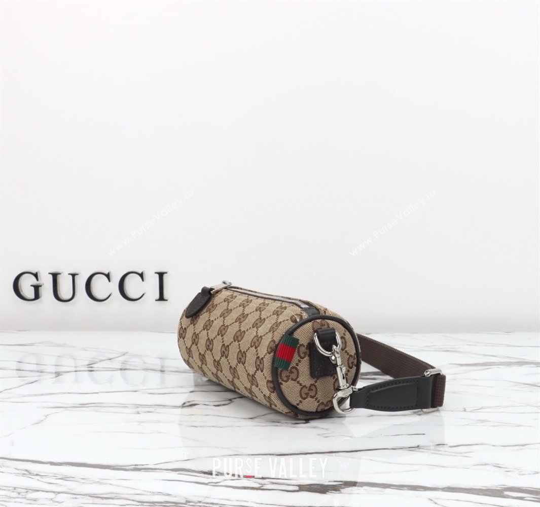 Gucci Mens GG Canvas Mini Cylinder bag Beige 2025 834269 (DLH-250522046)