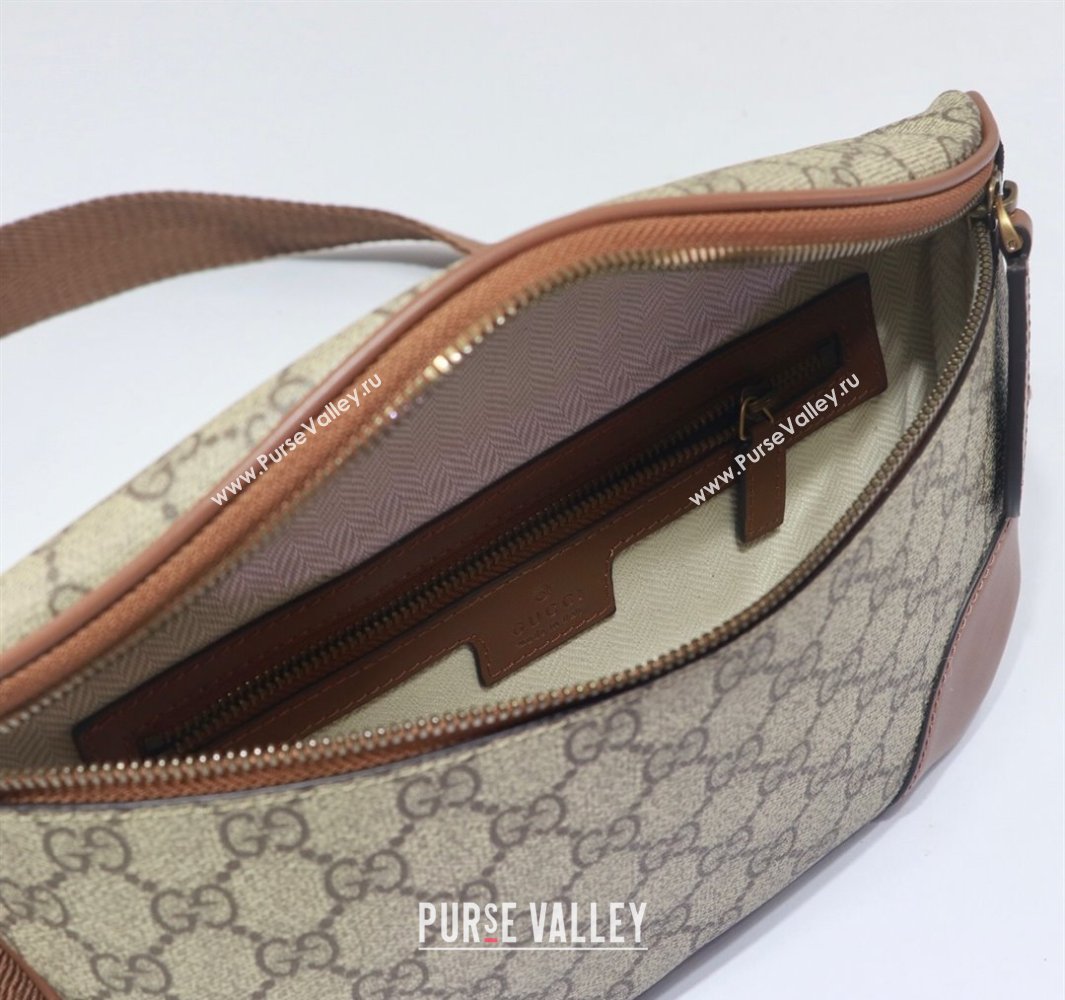 Gucci Mens GG Canvas Emblem Belt Bag Beige 2025 821162 (DLH-250522063)