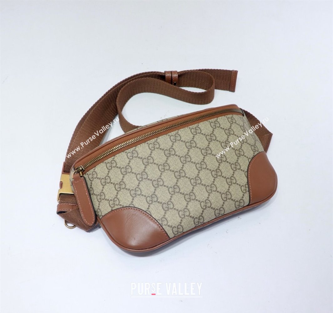 Gucci Mens GG Canvas Emblem Belt Bag Beige 2025 821162 (DLH-250522063)