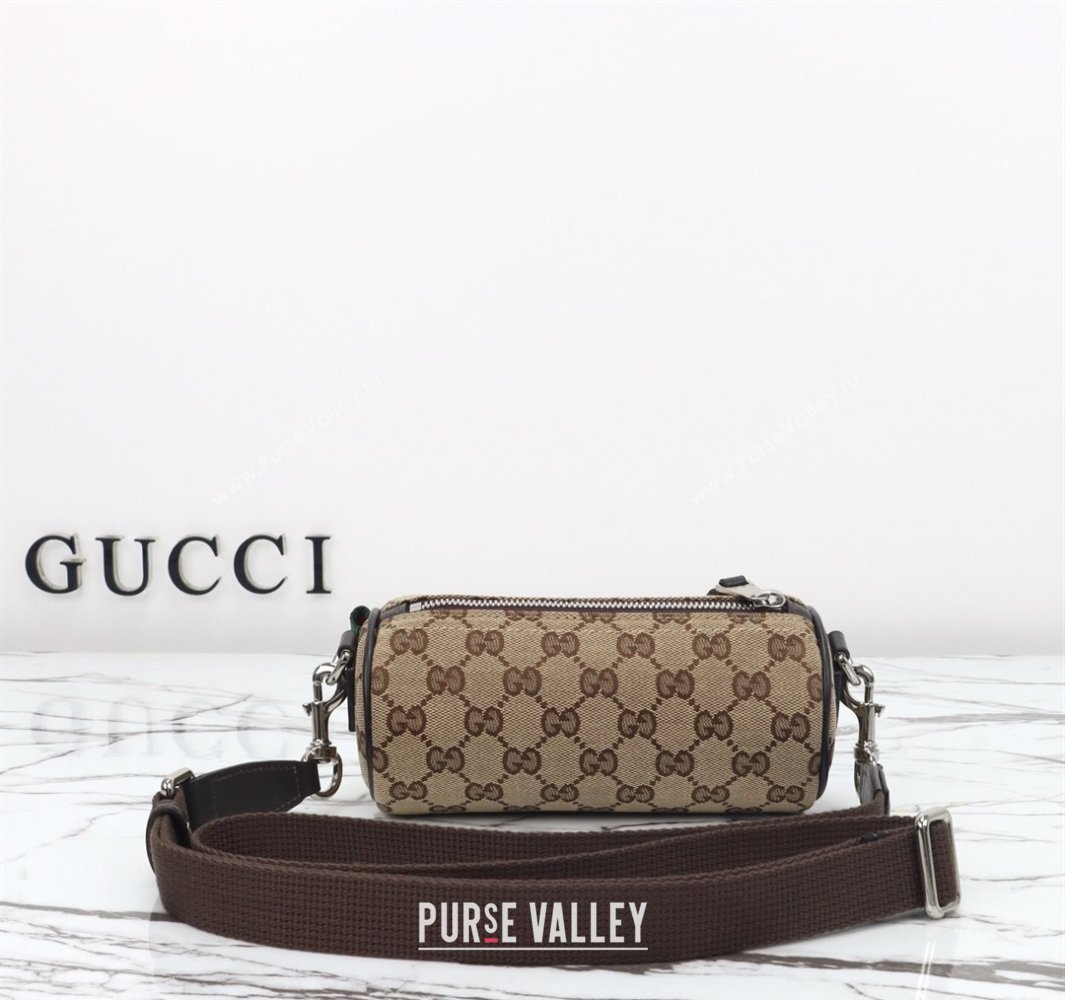Gucci Mens GG Canvas Mini Cylinder bag Beige 2025 834269 (DLH-250522046)