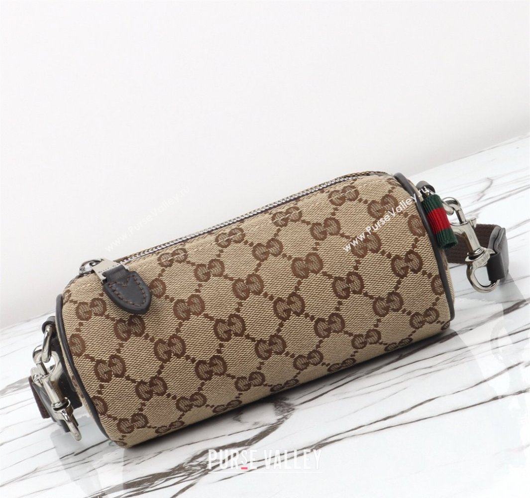 Gucci Mens GG Canvas Mini Cylinder bag Beige 2025 834269 (DLH-250522046)