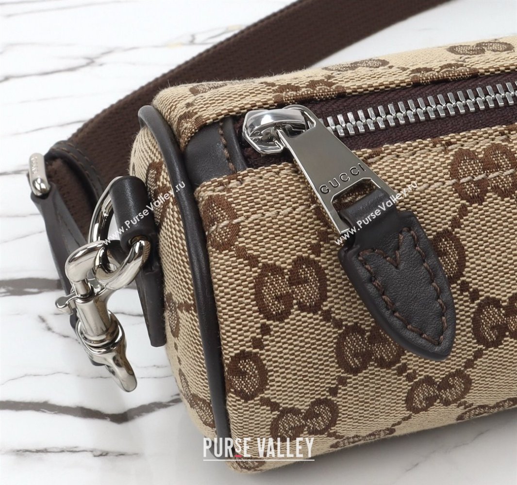 Gucci Mens GG Canvas Mini Cylinder bag Beige 2025 834269 (DLH-250522046)