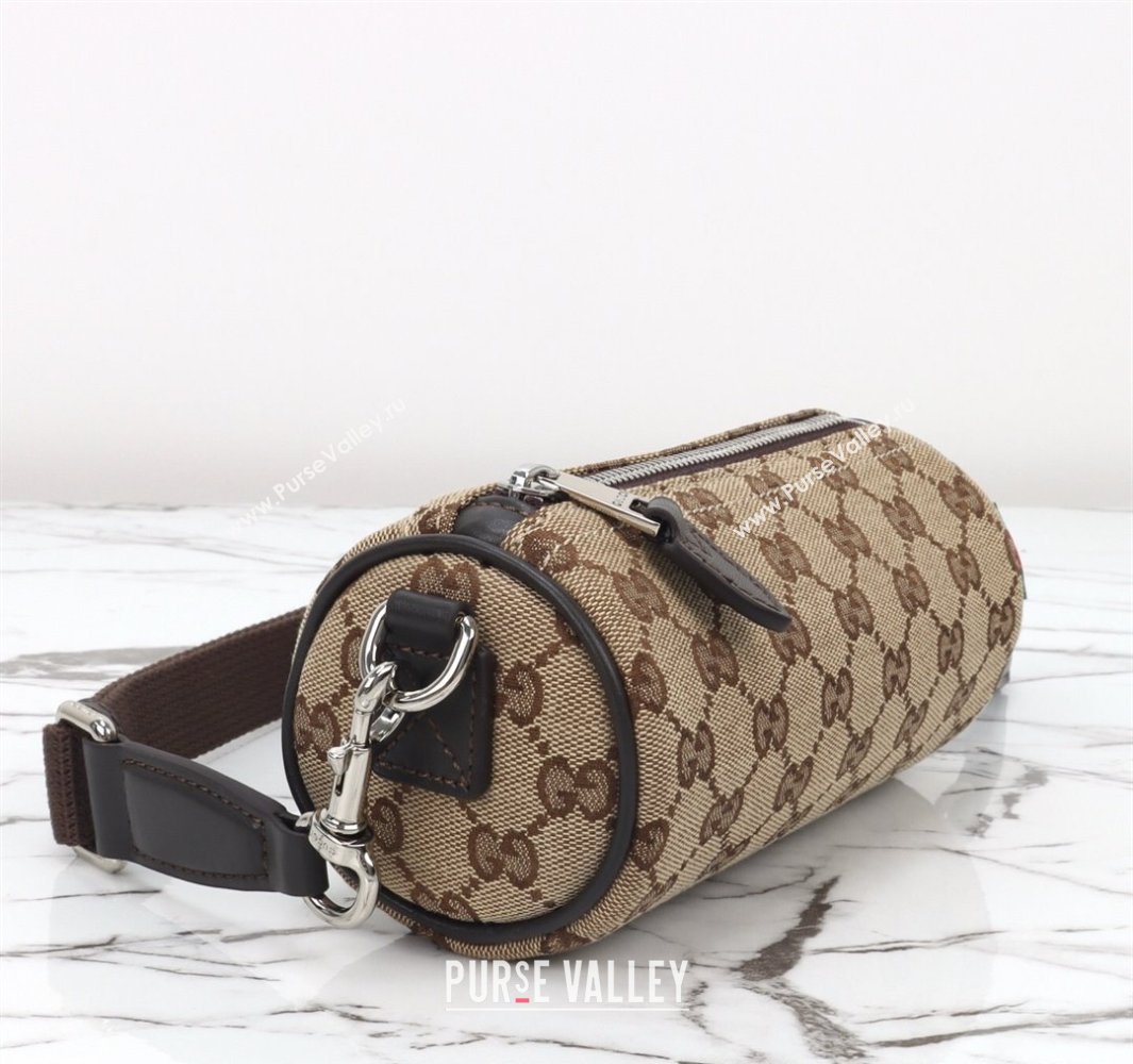 Gucci Mens GG Canvas Mini Cylinder bag Beige 2025 834269 (DLH-250522046)