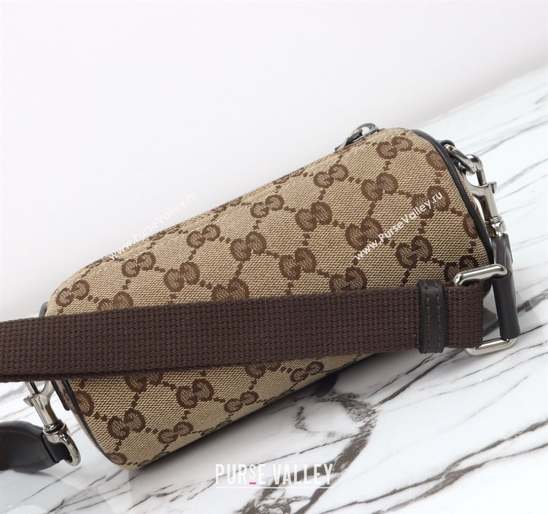 Gucci Mens GG Canvas Mini Cylinder bag Beige 2025 834269 (DLH-250522046)