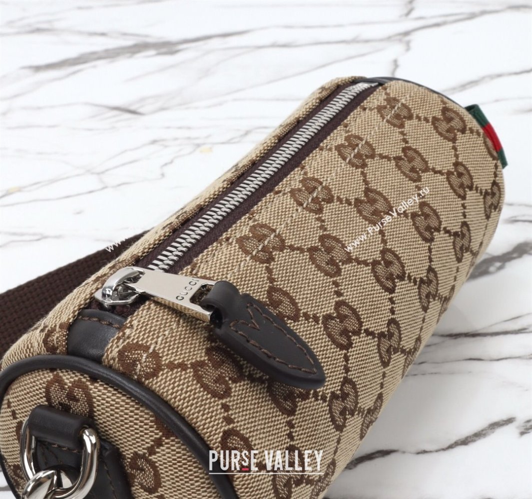 Gucci Mens GG Canvas Mini Cylinder bag Beige 2025 834269 (DLH-250522046)