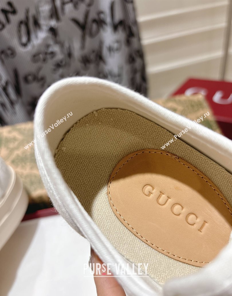 Gucci Chunky Platform Sneakers in GG Canvas White 2025 831825 (SS-250609062)