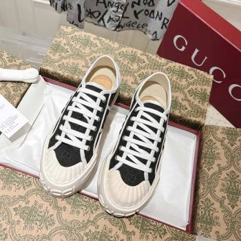 Gucci Chunky Platform Sneakers in GG Canvas Black 2025 831825 (SS-250609063)