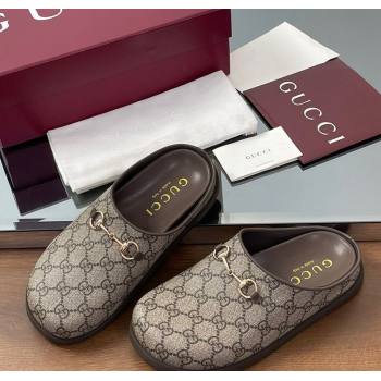 Gucci GG Canvas Mules with Horsebit Beige 2025 0609 (MD-250609070)