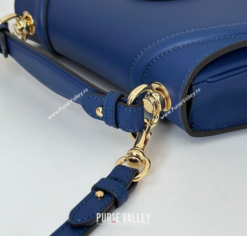 Gucci Blondie leather medium top handle bag Dark Blue 2025 815714 (DLH-250701021)