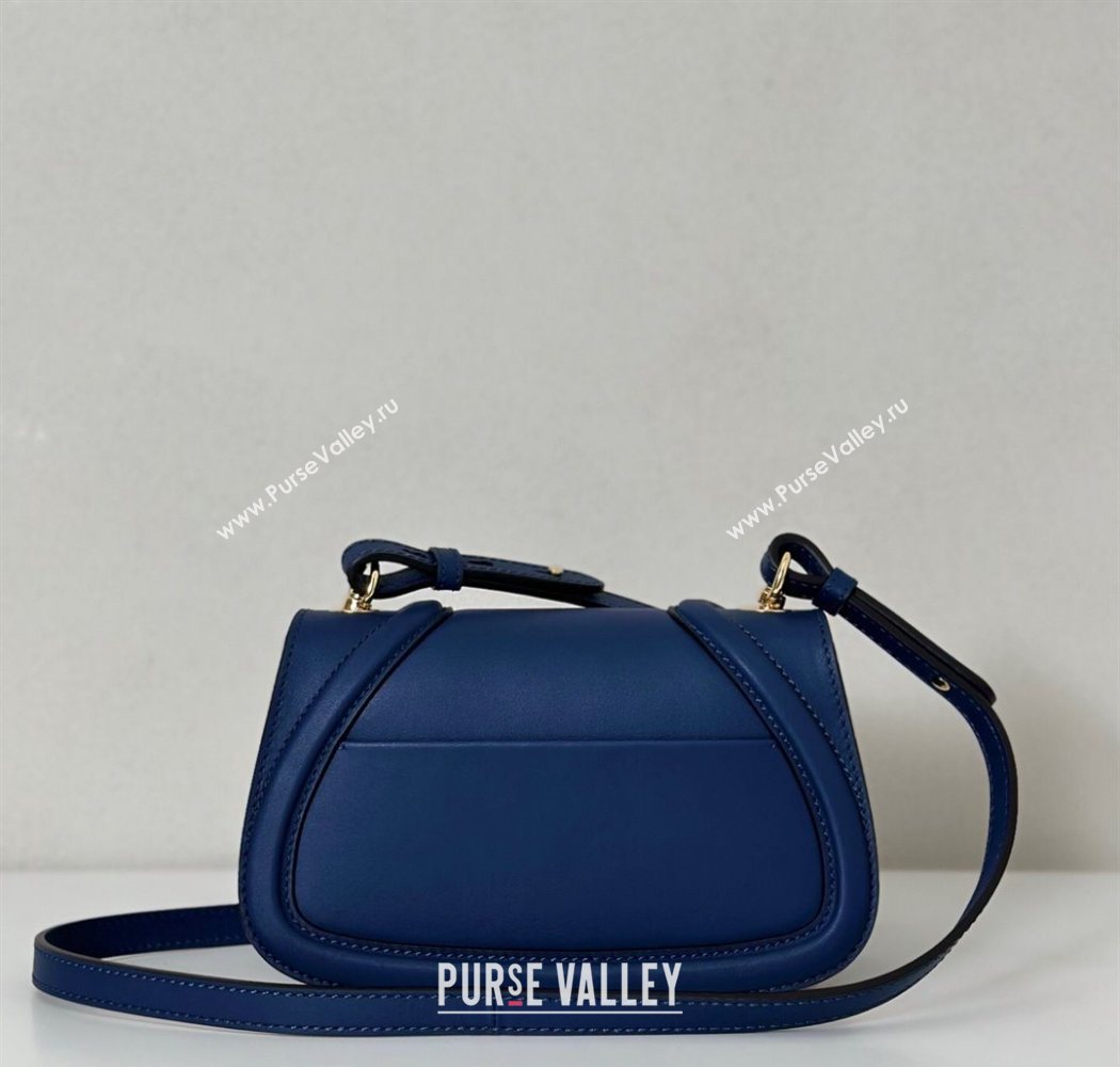 Gucci Blondie Small Shoulder bag in Smooth Leather 815700 Dark Blue 2025 (DLH-250701025)