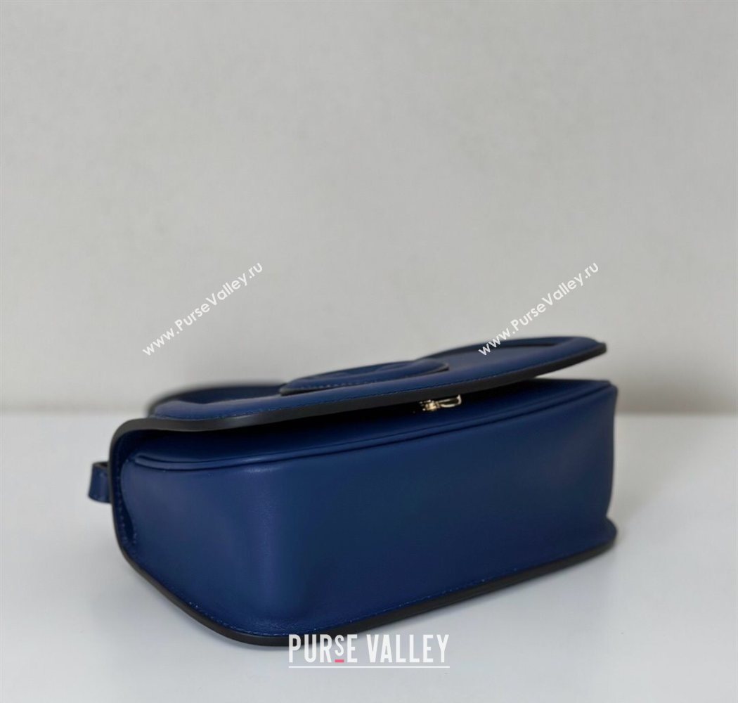 Gucci Blondie Small Shoulder bag in Smooth Leather 815700 Dark Blue 2025 (DLH-250701025)