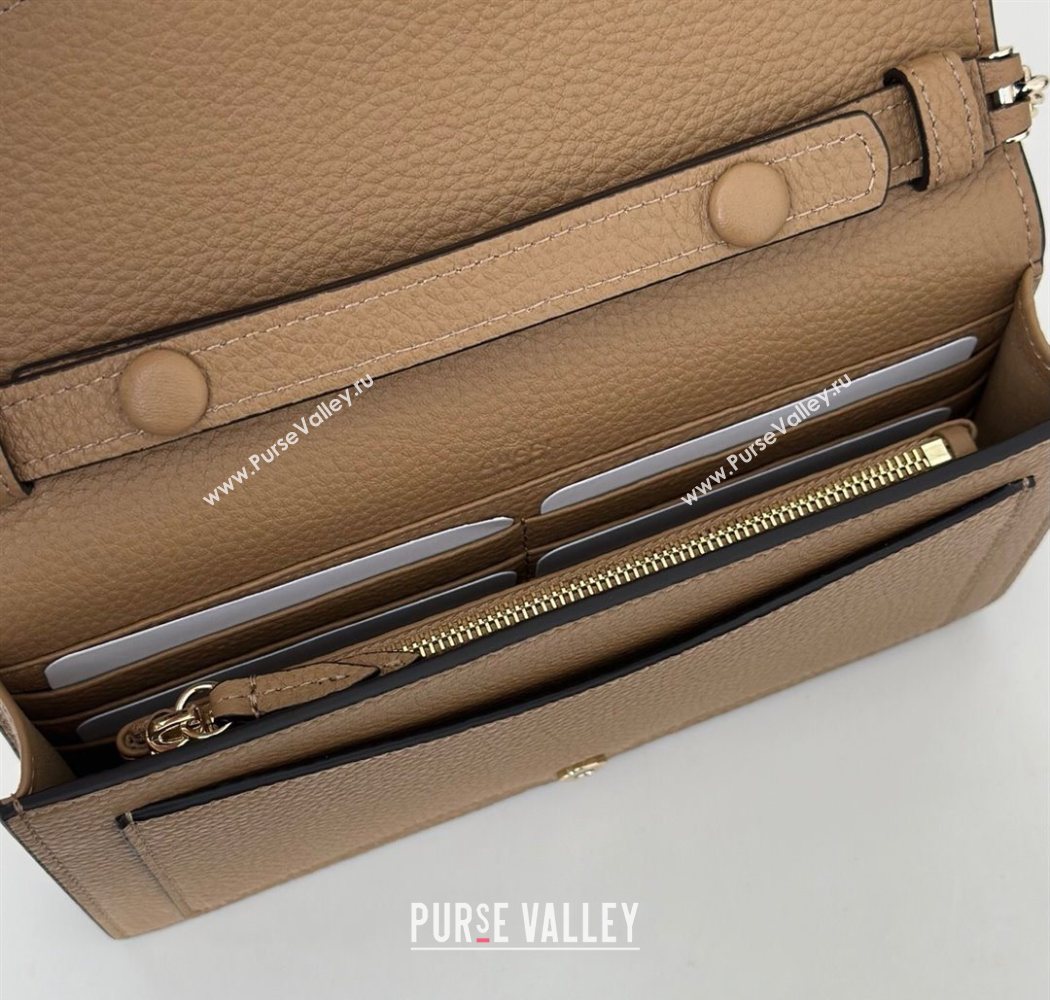 Gucci Dionysus wallet on chain in grainy leather Beige 2025 837373 (DLH-250630089)