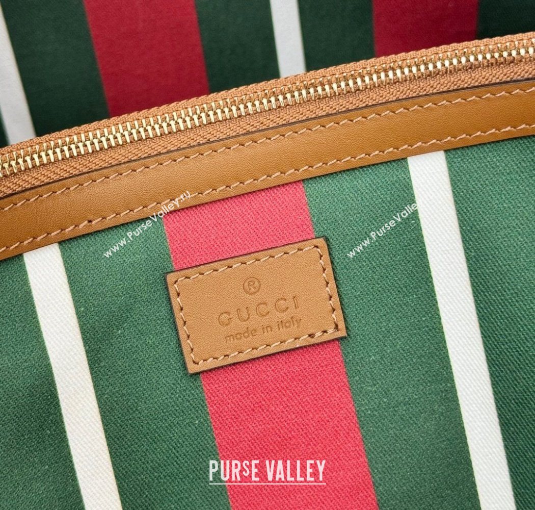 Gucci GG Canvas Emblem Maxi Tote Bag Beige/Brown 2025 815212 (DLH-250630073)