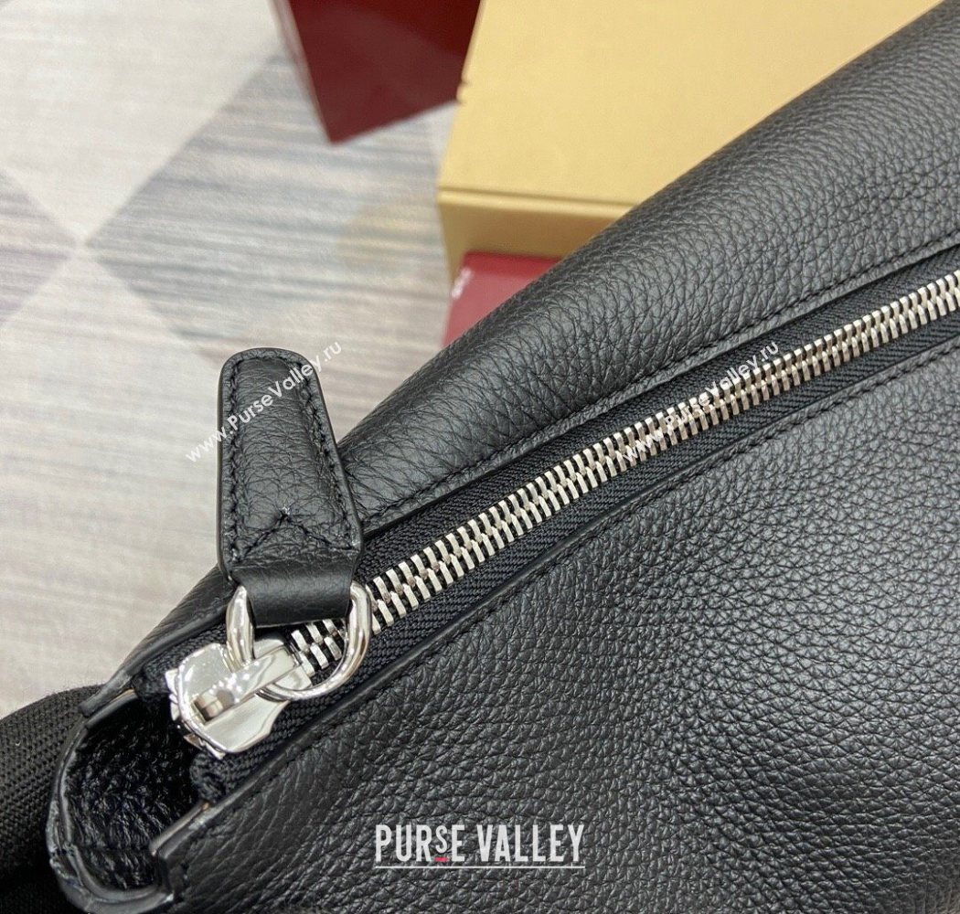 Gucci Mens B Large shoulder bag in grainy leather Black 2025 800194 (DLH-250630099)