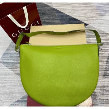 Gucci Mens B Large shoulder bag in grainy leather Green 2025 800194 (DLH-250630101)