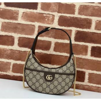 Gucci GG Canvas Hobo Shoulder Bag Beige/Brown 2025 772308 (DLH-250630075)