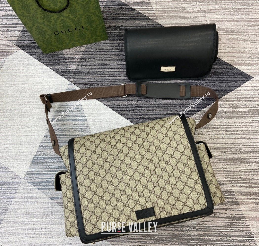Gucci Large changing bag in GG Canvas Beige 2025 495909 (DLH-250630104)