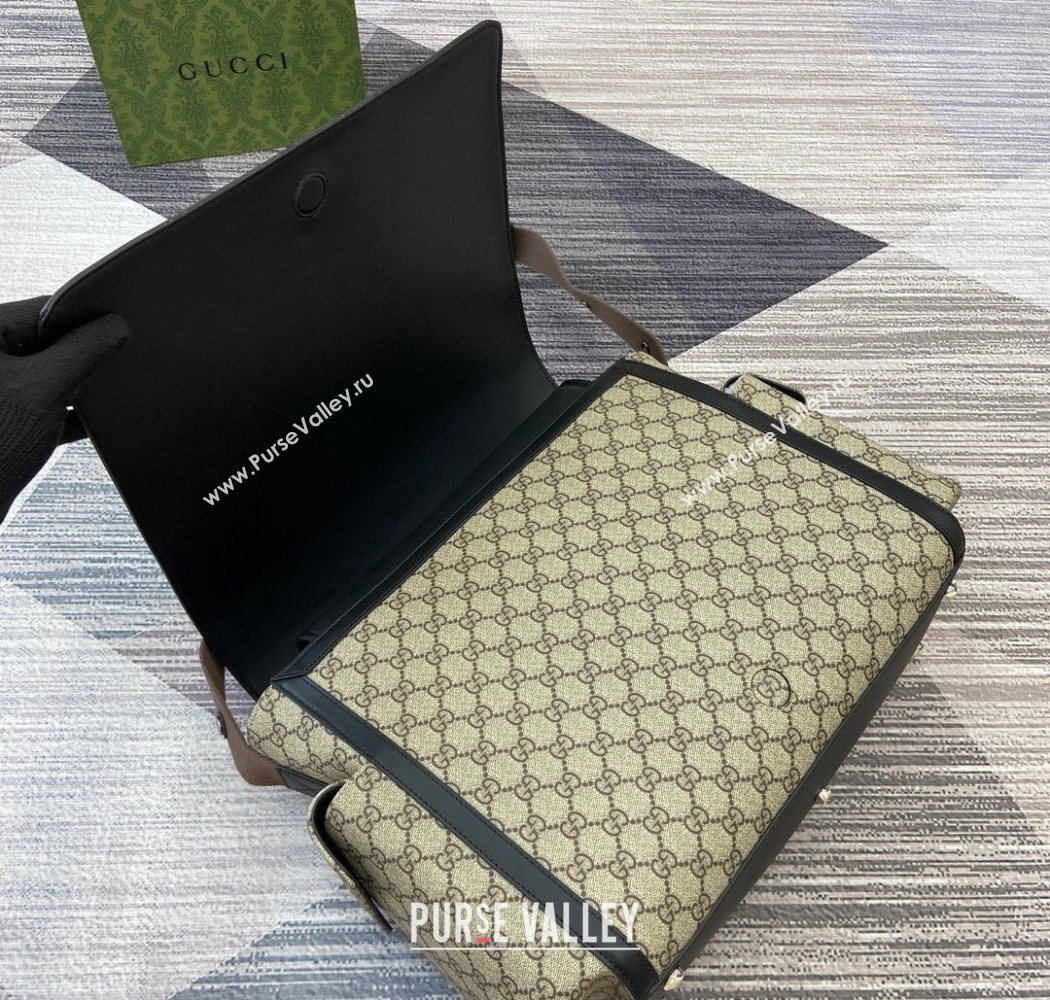 Gucci Large changing bag in GG Canvas Beige 2025 495909 (DLH-250630104)