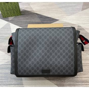 Gucci Large changing bag in GG Canvas Black 2025 495909 (DLH-250630105)