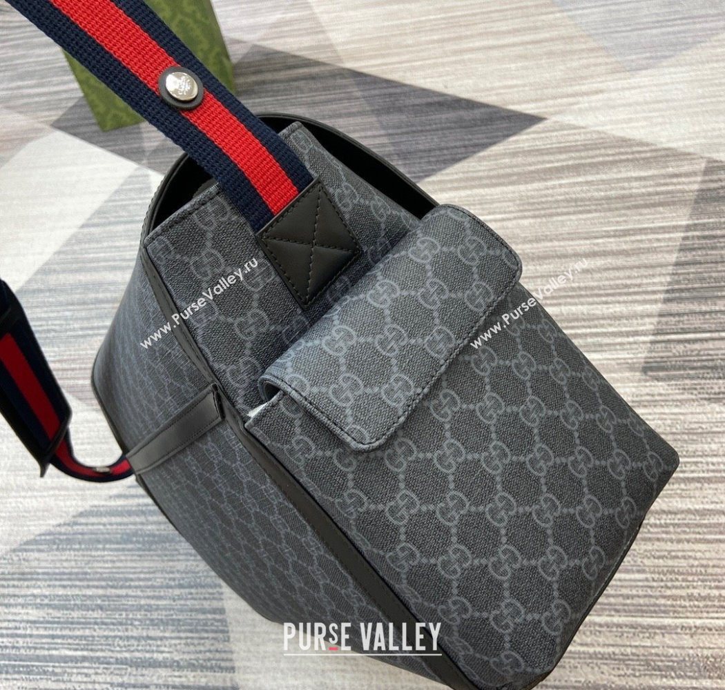 Gucci Large changing bag in GG Canvas Black 2025 495909 (DLH-250630105)